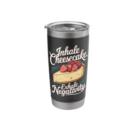 Cheesecake Dessert Foodies Cheese Lover Sweets Bakery Stainless Steel Insulated Tumbler