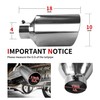 Richeer 4” Inlet Exhaust Tip, 10” Outlet 18” Long Stainless
