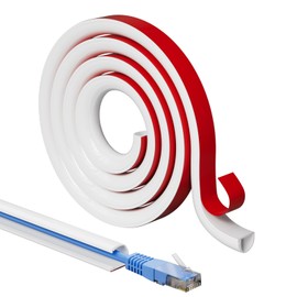 39”Cord Hider for Wall Mounted TV,Adhesive One-Cord Cable Hider for Wall,Cord Covers Raceway Kit for Wires Hider,Flexible Silicone Cable Concealer for Home Office,W 0.54”× H 0.39”