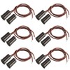 Gebildet 6pcs Brown Built-in Security Contact Sensor for Window, Gate,
