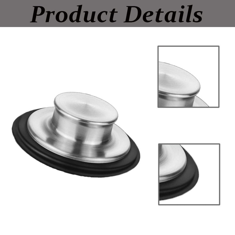 SEIWEI 2 Pcs Kitchen Sink Stopper, Stainless Steel Universal Sink