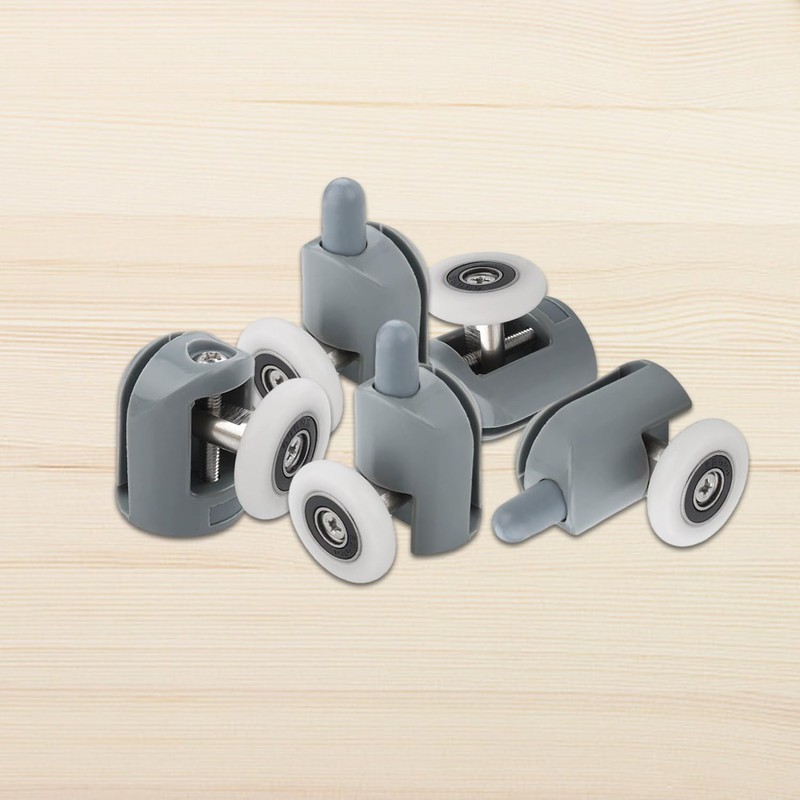 Set of 8 Shower Door Rollers with 1 Storage Bag,