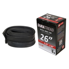 DURATREAD 26" Heavy Duty Bike Tubes 26" x2.1/2.4" AV32mm Schrader Valve 26" Bicycle Inner Tubes Compatible with 26x2.1, 26x2.125, 26x2.25, 26x2.3, 26x2.4 Bike Tire Tubes. Pack of One