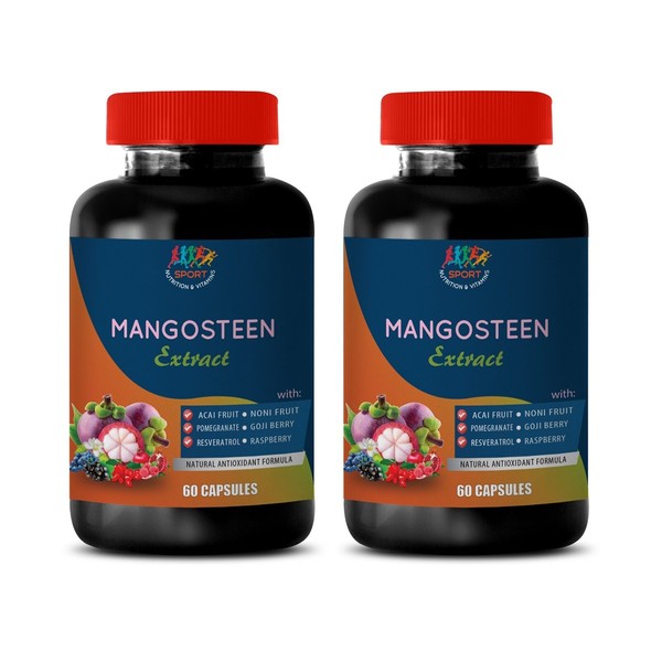 mangosteen fruit - Mangosteen Extract 250mg - antioxidant formula 2 Bottles