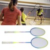 2Pcs Badminton Racket Yellow Light Frame Large Sweet Spot Anti