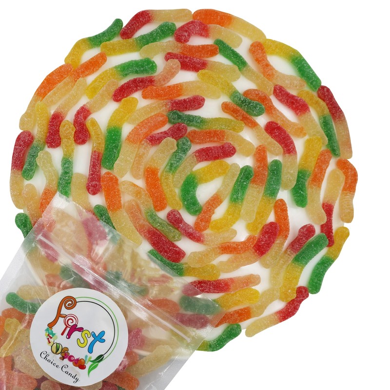 FirstChoiceCandy Sour Gummy Crawlers Candy (Aqua Sour Worms, 2 Pound