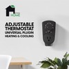 EconoHome Termostato ajustable, termostato universal de calefacción y refrigeración, compatible