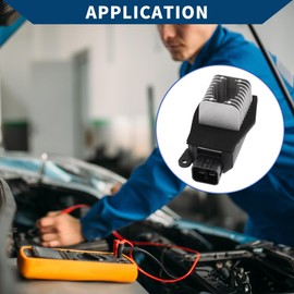 Hihaha No.2L1Z19E624AA HVAC Blower Motor Resistor for Ford Expedition 2003-2006 Heater Blower Resistor Metal ABS 1 Pcs Black