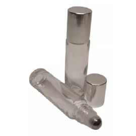 Meliars Roll On 10 Ml Transparente Cristal Tapa Dorada / Plata- 10pz