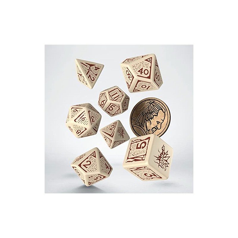 Q-Workshop 91390 Witcher Dice Set: Vesemir - The Old Wolf