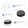 Baluue 20pcs Cosmetic Cream Jars Transparent Sample Containers with Tight
