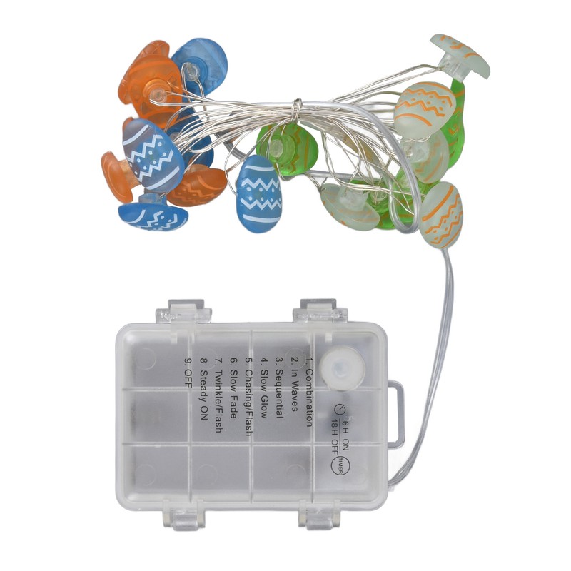 Easter Decoration String Lights Warm Light IP44 Waterproof LED Easter