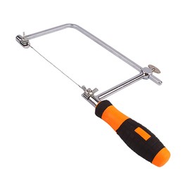 Telituny Coping Saw Multi-Purpose Tipping Saw, High-Strength Hacksaws with 15 cm Replacement Blade Set for Woodworking (L)