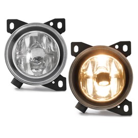 HECASA Pair Fog Light w/Bulb Compatible with 2008-2020 Kenworth T660 2008-2015 Peterbilt 579 587 Replacement for P541062100 8885414 Front Bumper Fog Lamp Clear Lens Driver&Passenger Side 2 Pcs