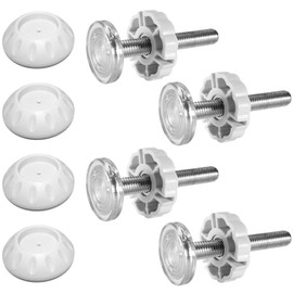 Naapesi Pack of 4 M10 Pressure Screws and Safety Wall Protection, Stair Gate Screws, Pressure Screws for Stair Gate, Stair Gate Wall Protection, Clamping Screws for Children's Gate Pet