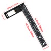 Precision Multi-Angle Measuring Ruler,10°-90° Combination Framing Square with Marking Holes,