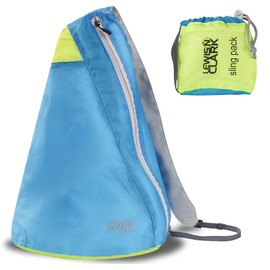 Lewis N. Clark Electrolight Sling Pack, Bright Blue/Neon Lemon, One Size