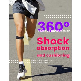 HOUSHOPE Patella Tendon Knee Strap 2 Pack, Adjustable Patellar Tendon Stabilizer Band Sports Patella Strap for Basketball, Sports, Athletic, Hiking, Volleyball & Squats, Running, Soccer