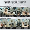 2.0 Upgrade A1/A1 Mini/A2L Hotend 0.4mm Stainless Steel Nozzle Fast