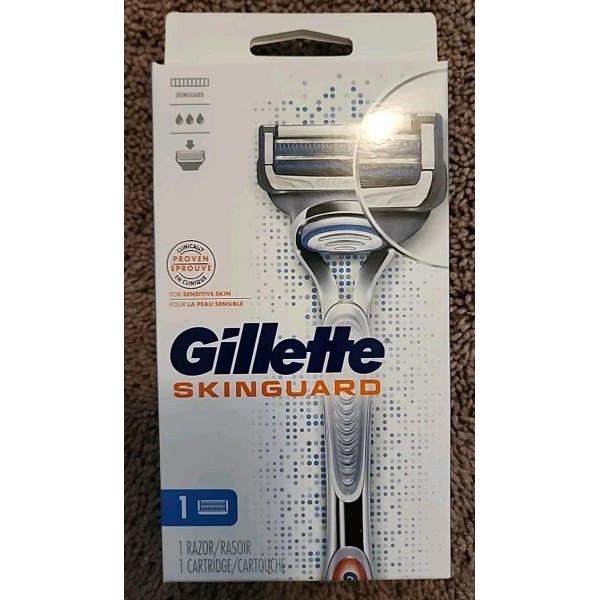 Gillette Skinguard Razor 1 razor handle & 1 cartridge Shave