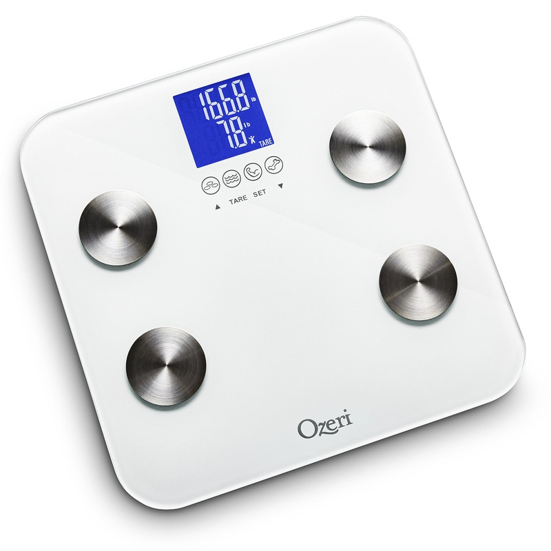 Ozeri Touch 440 Lbs Total Body Weight Scale (Body Fat,