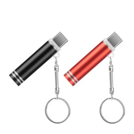 Blowing it II Electric Lighter USB C, Windproof Lighter for Phone, Plug in Phone and Blow to Work, No Need Charging, ONLY for Smart Phone with USB-C Port【Red 1pcs + Black 1pcs】