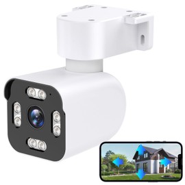 Dual Lens WiFi Outdoor Cameras For Home Security, 2.5K/5MP House Cameras With Audio And Video, PTZ Security Cameras Wireless Outdoor With Auto Tracking, Outdoor Camera Wired Support Color Night Vision