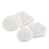 8 Pcs Silicone Coaster Molds Silicone Epoxy Resin Coaster Casting