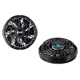 Air Conditioned Clothes FA01012 8212981 One-Touch Thin Fan, Black (Pack of 2), 14.4V