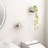 Danpoo Adhesive Floating Shelves for Wall Storage, Metal Wall Shelves,