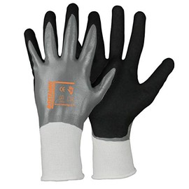 Rostaing Stopoil Waterproof Ladies Safety DIY Gardening Gloves - Grey, 7/ XS