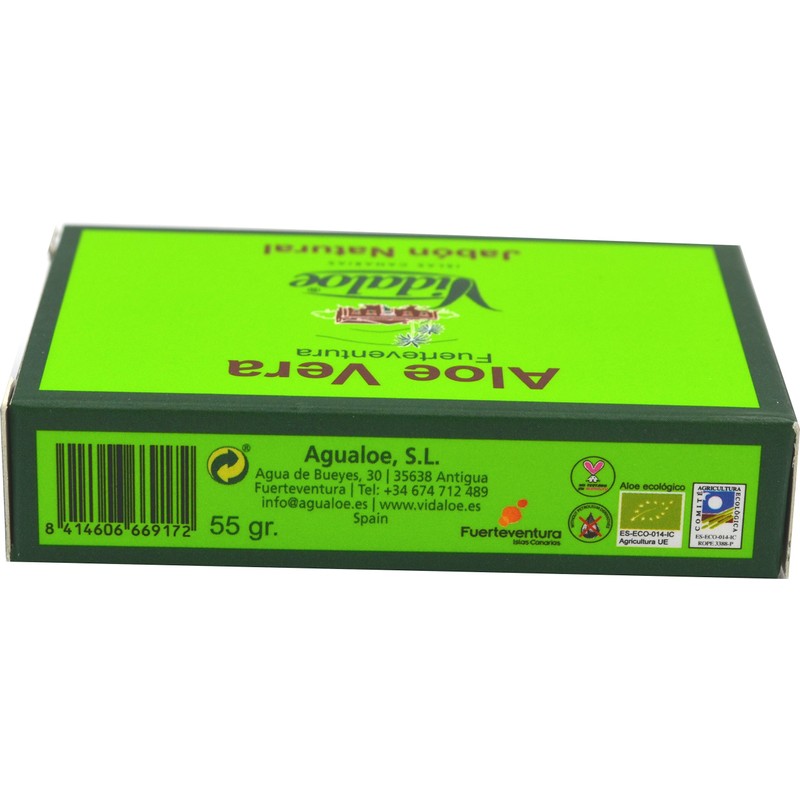 Vidaloe Aloe Vera Soap Natural 55 ml x 4 Units