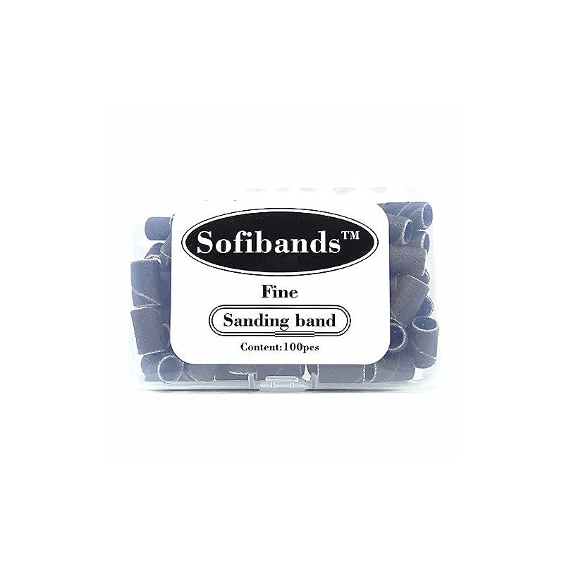 Sofibands Brown Sanding Bands Nail Drill Bits File Manicure -