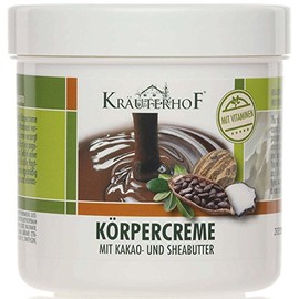 Kräuterhof Pack of 2 Body Cream with Cocoa and Shea Butter, 2 x 250 ml Tubes