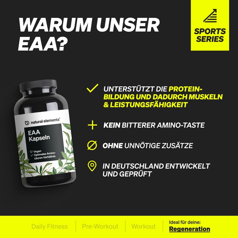 EAA Capsules High Dose - 300 Capsules - 8 Essential