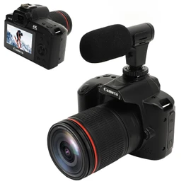 4K 64MP Digital Camera with Fill Light & Mic, WiFi 3in Screen 16X Digital Zoom Vlogging Camera, Anti Shake, 120° Wide Angle, Night Vision 62mm Macro Lens for Fast Capture