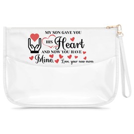 Gfhzdmf Daughter in Law Gifts Clear Makeup Bag Daughter in Law Birthday Gift from Mother Bonus Sweety Gifts Cosmetic Pouch with Zipper Bridal Shower Gift for Her Sister Besite Travel Bag