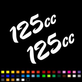 125cc Bike Stickers, Engine Side Fairing Stickers, Vinyl Decal Stickers, Motorbike Motorcycle Stickers, Bike Decal Stickers, 150mm