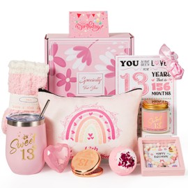 Beyotiny 13th Birthday Gifts for Girls,Happy 13th Pamper Gift Basket Ideas for Daughter, Cute Unique Sweet 13 Year Old Birthday Hampers Presents for Her,Best Friend Niece,Granddaughter, Sister, Friend, Teens