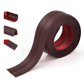 Wall Protector 1.57" Self Adhesive Flexible Wall Corner Trim,Coffee | Bnell 10FT Corner Protector Strip Peel and Stick Caulk Trim for Inside & Outside Corners, Floor Gap Cover Transition Strip