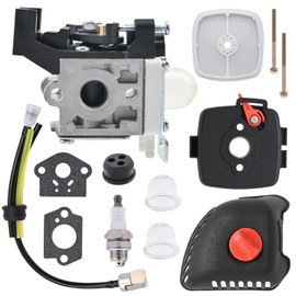 NIMTEK SRM 225 Carburetor with Air Filter Cover Cleaner Case Tune Up Kit for Echo SRM-225 GT225 PAS225 PE225 SHC225 PPF225 GT225 Trimmer Weedeater Replace A021001692 RB-K93