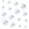 IMRAIN Blue Press on Toenails Short Square Fake Toe Nails