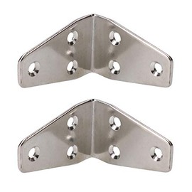 Marine Angle Bracket 90 Degree Brace Marine Stainless Steel 56mm x 25mm 2PK