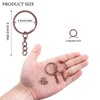 Chuyau 20Pcs Keychain Key Ring with Chain Bulk Split Key