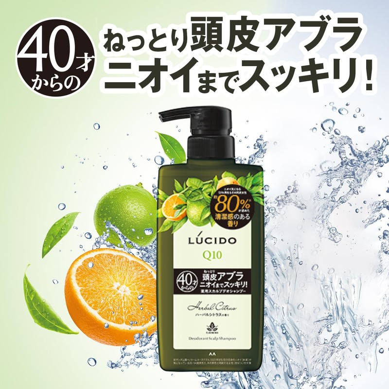 LUCIDO (Quasi-drug) Medicated Scalp De Shampoo Herbal Citrus Refill for