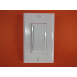 Wirecon Mobile Home RV Parts Self Contained  Rocker Switch Includes Cover Plate White