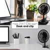RamPro Portable Desk and Clip on Fan, 6 Inch Fans