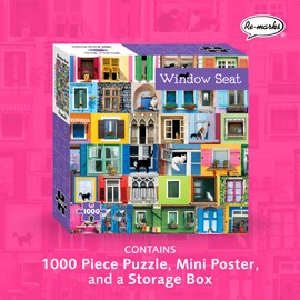 Re-marks Animals 1000 Piece Puzzle (Window Seat)