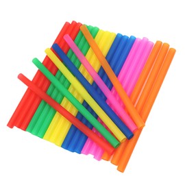 100 Pcs Jumbo Smoothie Straws Colorful Wide Mouthed Large Straw Plastic Straws Drinking Smoothie Boba Starws Slushies Milkshakes Shakes
