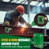 MooXHAI 2 Pcs D Ring Anchor Plate l Concrete Plate